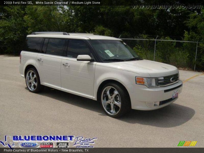 White Suede Clearcoat / Medium Light Stone 2009 Ford Flex SEL