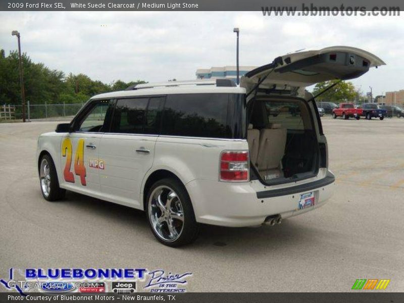 White Suede Clearcoat / Medium Light Stone 2009 Ford Flex SEL