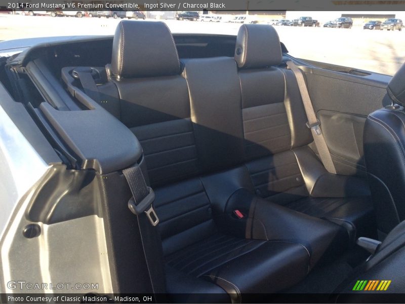 Ingot Silver / Charcoal Black 2014 Ford Mustang V6 Premium Convertible
