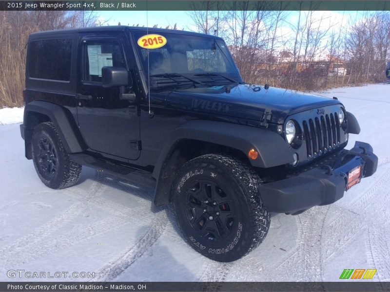 Black / Black 2015 Jeep Wrangler Sport 4x4