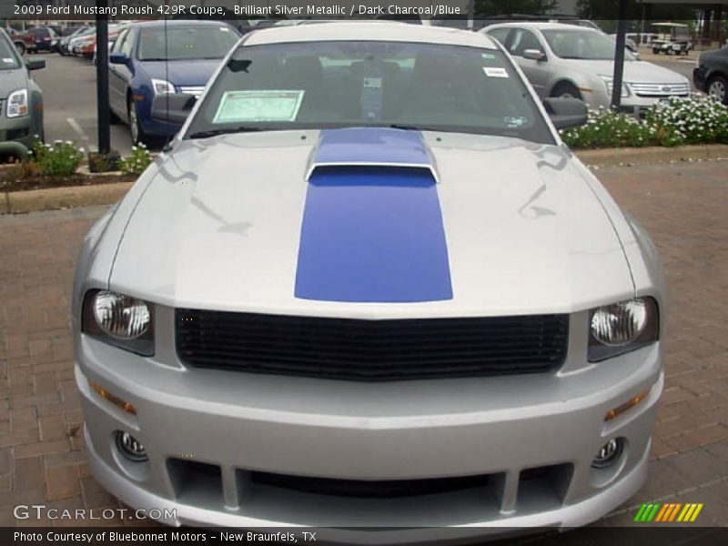 Brilliant Silver Metallic / Dark Charcoal/Blue 2009 Ford Mustang Roush 429R Coupe