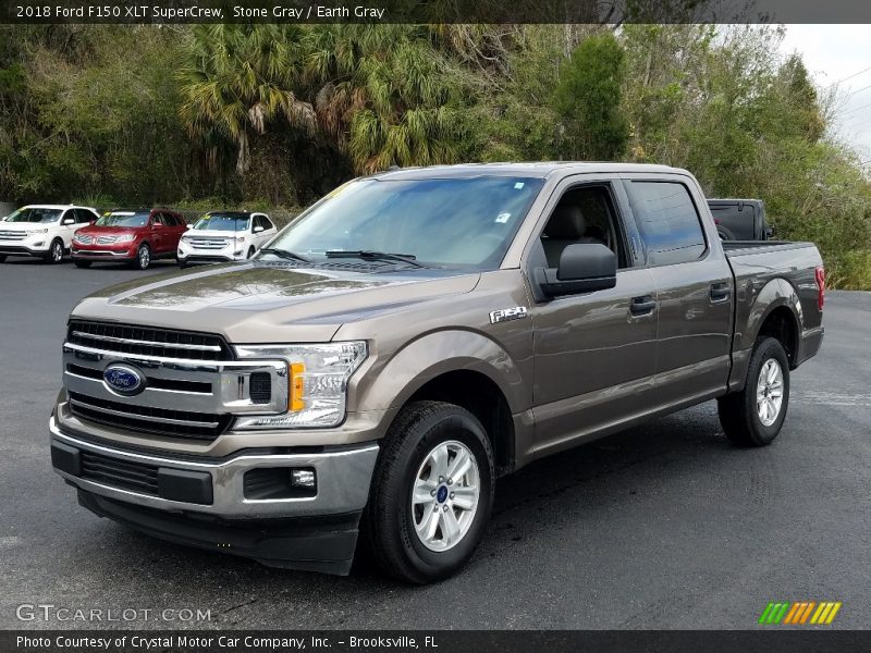 Stone Gray / Earth Gray 2018 Ford F150 XLT SuperCrew