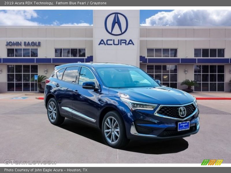 Fathom Blue Pearl / Graystone 2019 Acura RDX Technology