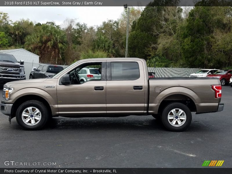 Stone Gray / Earth Gray 2018 Ford F150 XLT SuperCrew