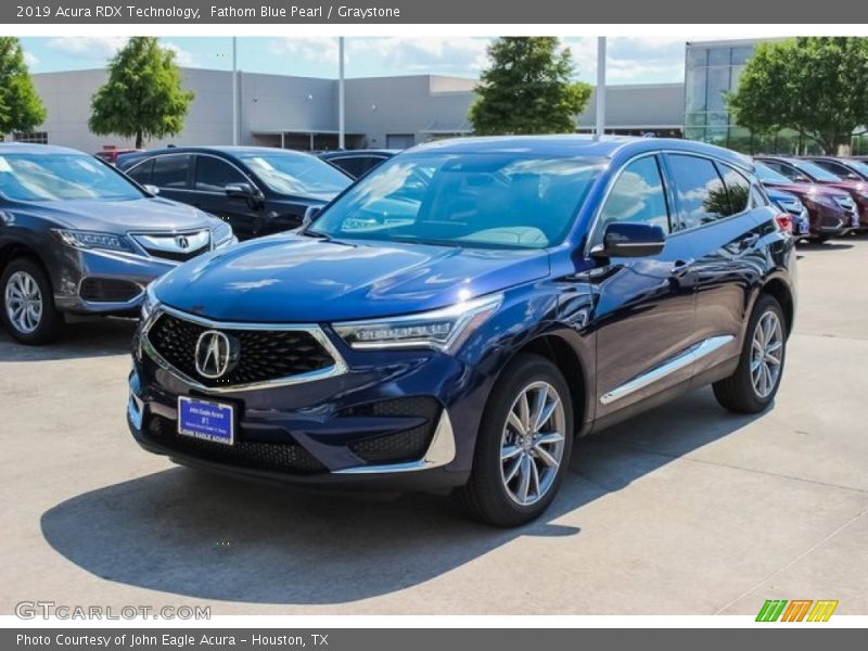 Fathom Blue Pearl / Graystone 2019 Acura RDX Technology