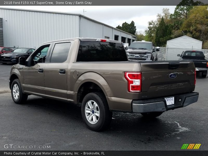 Stone Gray / Earth Gray 2018 Ford F150 XLT SuperCrew