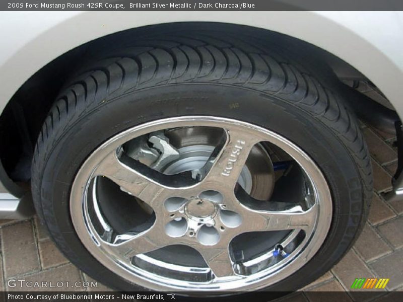 Brilliant Silver Metallic / Dark Charcoal/Blue 2009 Ford Mustang Roush 429R Coupe