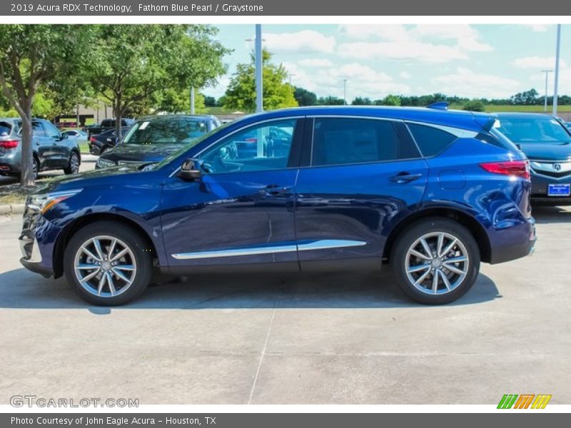 Fathom Blue Pearl / Graystone 2019 Acura RDX Technology