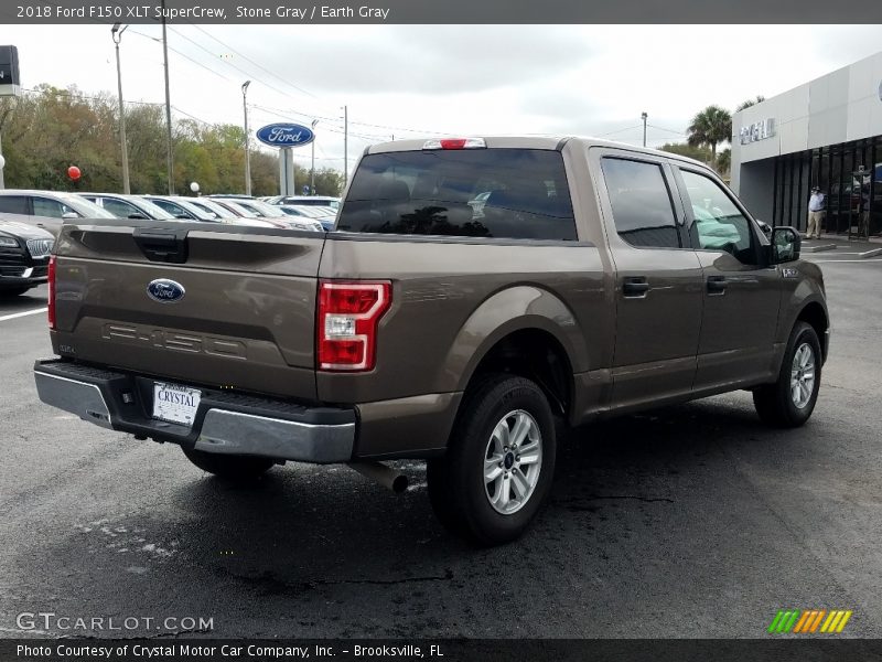 Stone Gray / Earth Gray 2018 Ford F150 XLT SuperCrew