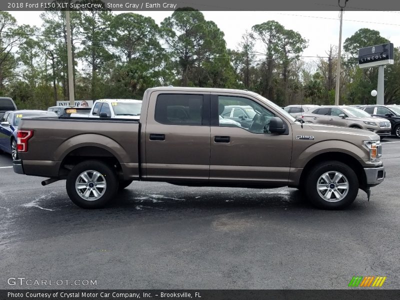 Stone Gray / Earth Gray 2018 Ford F150 XLT SuperCrew