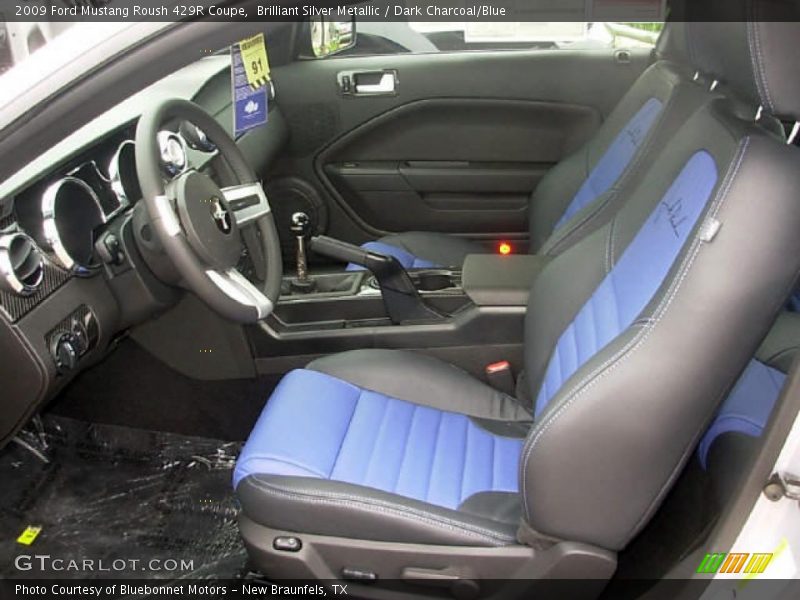 Brilliant Silver Metallic / Dark Charcoal/Blue 2009 Ford Mustang Roush 429R Coupe