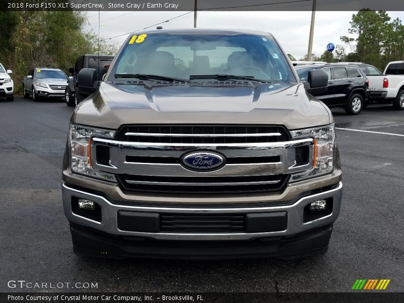 Stone Gray / Earth Gray 2018 Ford F150 XLT SuperCrew