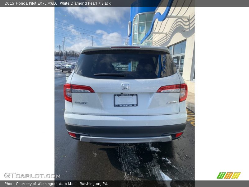 White Diamond Pearl / Black 2019 Honda Pilot EX-L AWD