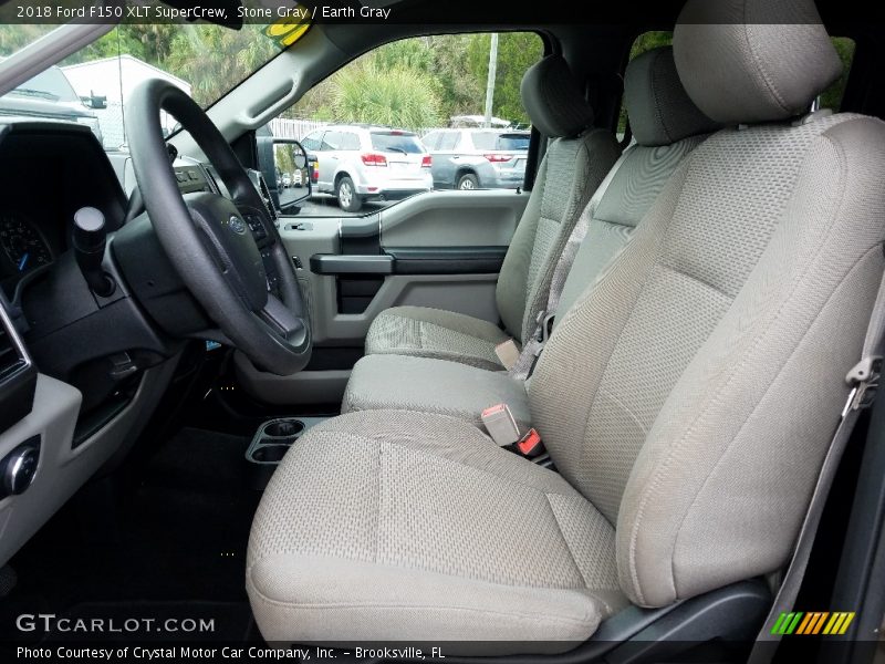 Stone Gray / Earth Gray 2018 Ford F150 XLT SuperCrew