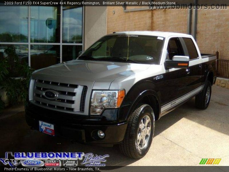 Brilliant Silver Metallic / Black/Medium Stone 2009 Ford F150 FX4 SuperCrew 4x4 Regency Remington