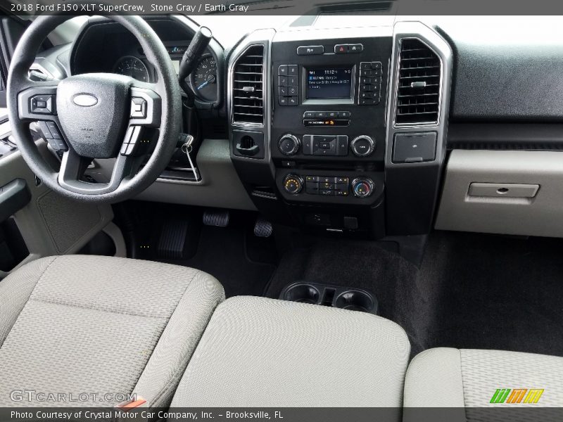 Stone Gray / Earth Gray 2018 Ford F150 XLT SuperCrew