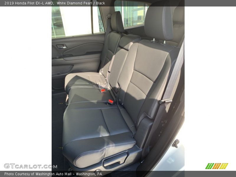 White Diamond Pearl / Black 2019 Honda Pilot EX-L AWD