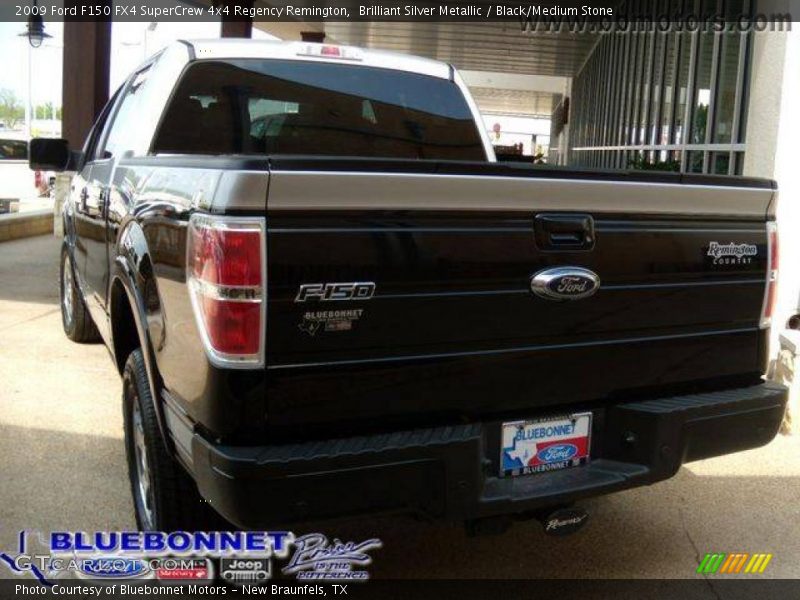 Brilliant Silver Metallic / Black/Medium Stone 2009 Ford F150 FX4 SuperCrew 4x4 Regency Remington