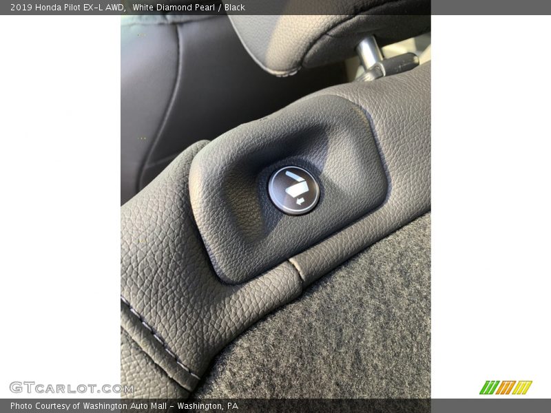 White Diamond Pearl / Black 2019 Honda Pilot EX-L AWD