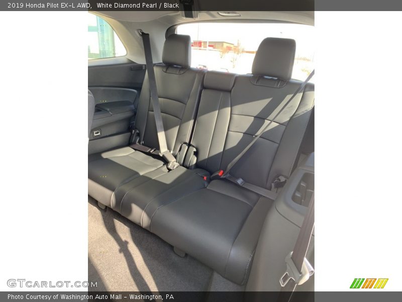 White Diamond Pearl / Black 2019 Honda Pilot EX-L AWD
