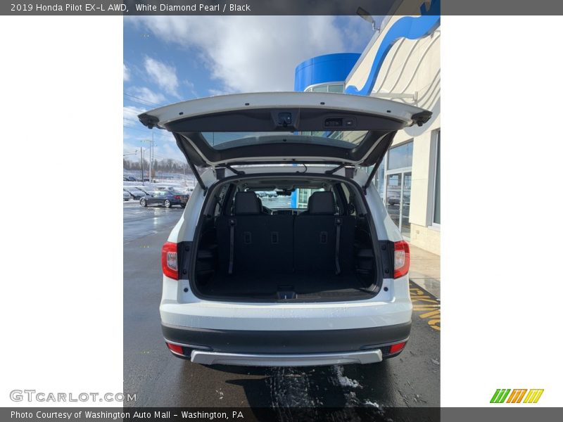 White Diamond Pearl / Black 2019 Honda Pilot EX-L AWD
