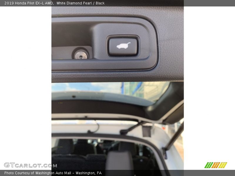 White Diamond Pearl / Black 2019 Honda Pilot EX-L AWD