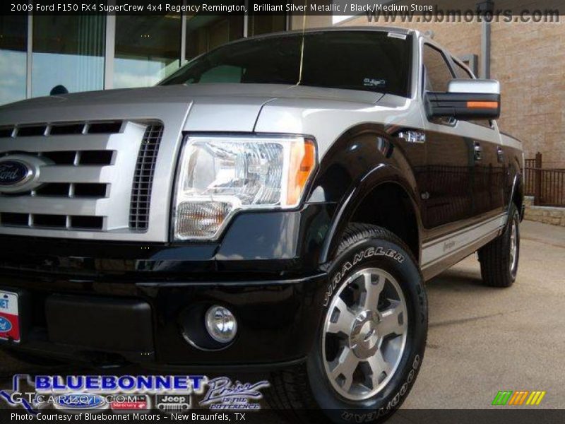 Brilliant Silver Metallic / Black/Medium Stone 2009 Ford F150 FX4 SuperCrew 4x4 Regency Remington