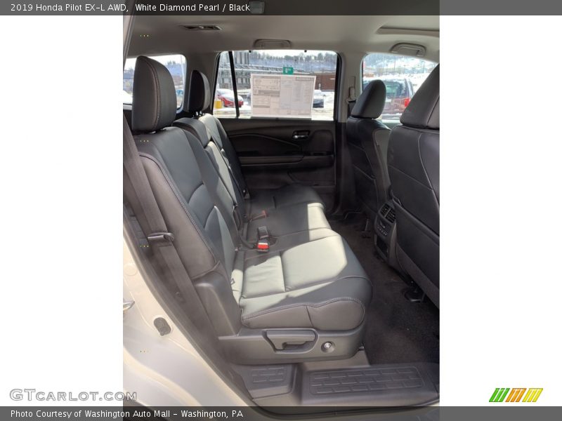 White Diamond Pearl / Black 2019 Honda Pilot EX-L AWD