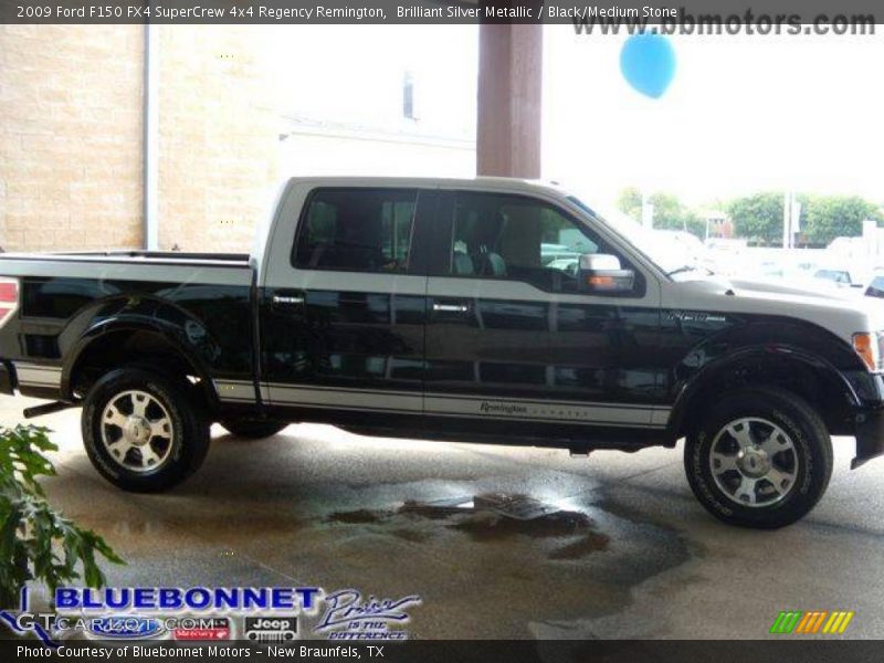 Brilliant Silver Metallic / Black/Medium Stone 2009 Ford F150 FX4 SuperCrew 4x4 Regency Remington
