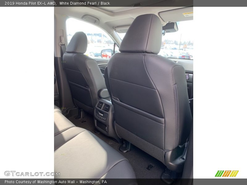 White Diamond Pearl / Black 2019 Honda Pilot EX-L AWD