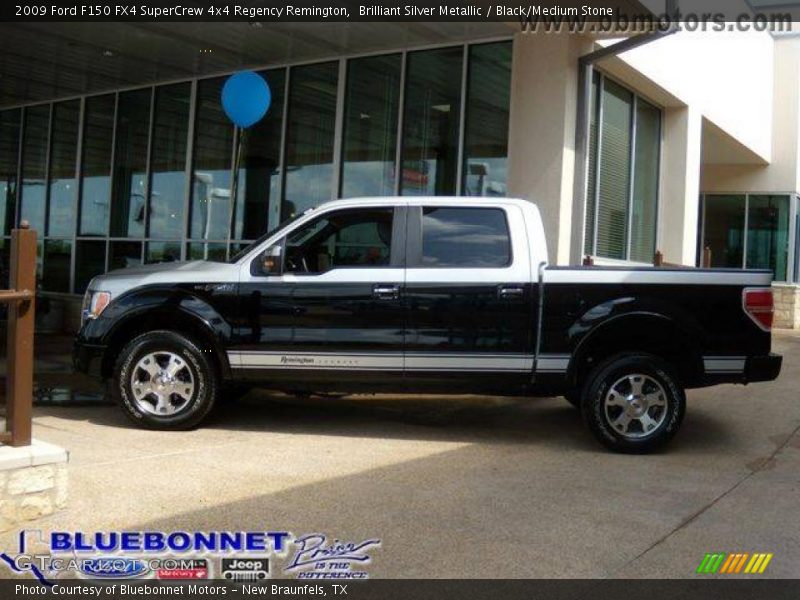 Brilliant Silver Metallic / Black/Medium Stone 2009 Ford F150 FX4 SuperCrew 4x4 Regency Remington