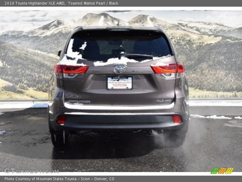 Toasted Walnut Pearl / Black 2019 Toyota Highlander XLE AWD