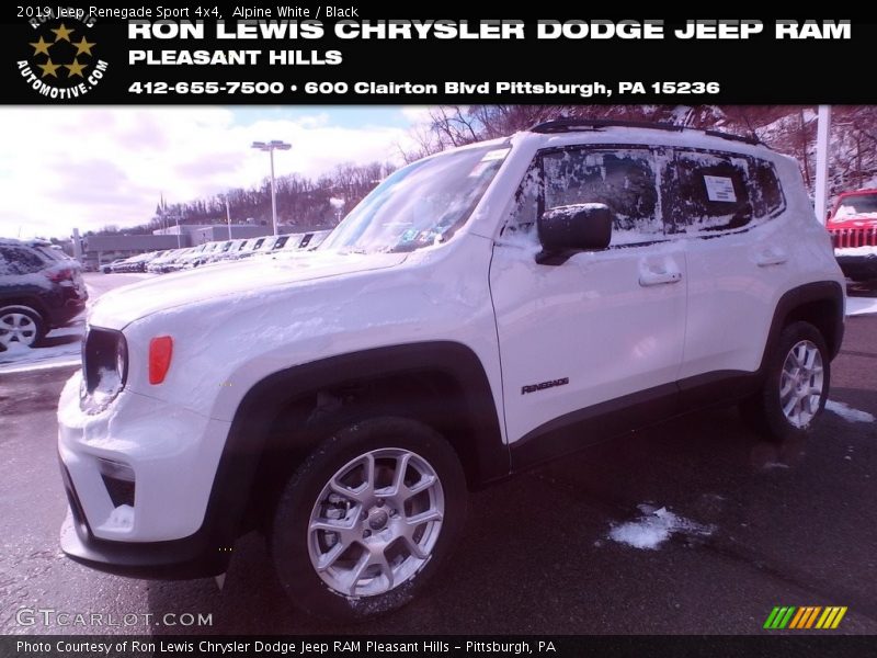 Alpine White / Black 2019 Jeep Renegade Sport 4x4