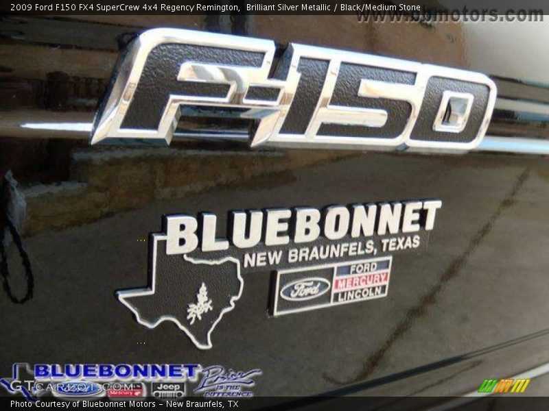 Brilliant Silver Metallic / Black/Medium Stone 2009 Ford F150 FX4 SuperCrew 4x4 Regency Remington