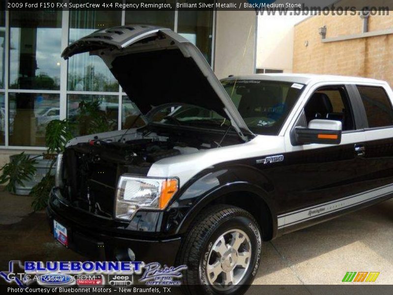Brilliant Silver Metallic / Black/Medium Stone 2009 Ford F150 FX4 SuperCrew 4x4 Regency Remington