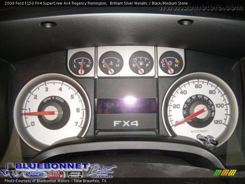Brilliant Silver Metallic / Black/Medium Stone 2009 Ford F150 FX4 SuperCrew 4x4 Regency Remington