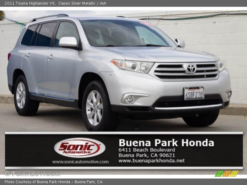Classic Silver Metallic / Ash 2011 Toyota Highlander V6