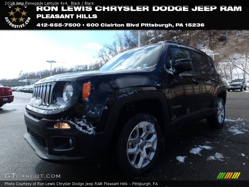 Black / Black 2018 Jeep Renegade Latitude 4x4