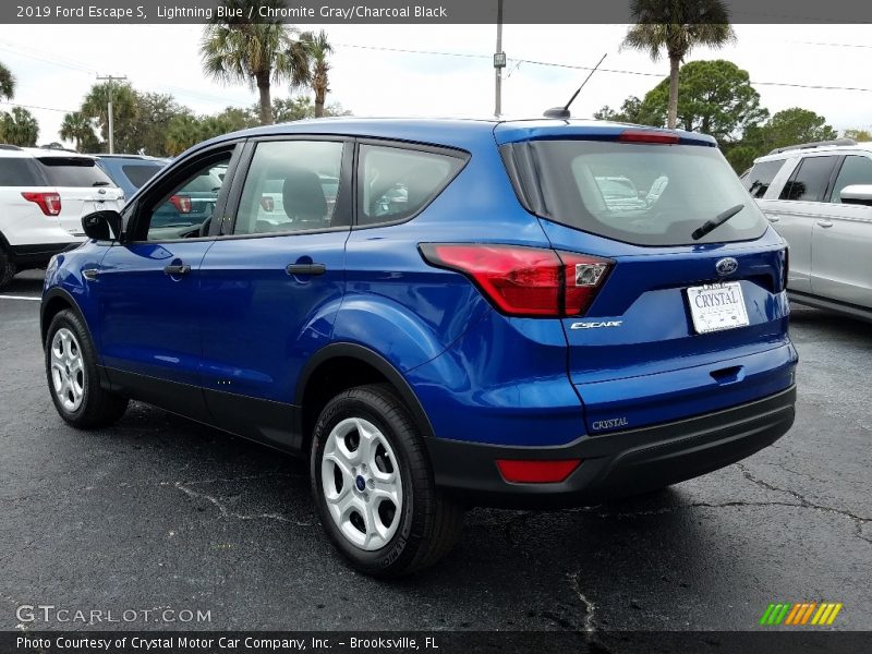 Lightning Blue / Chromite Gray/Charcoal Black 2019 Ford Escape S