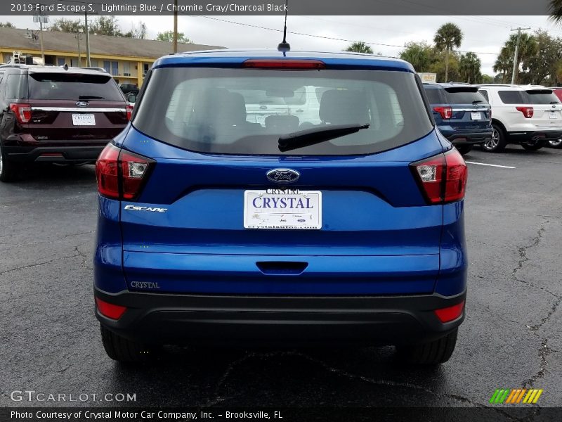 Lightning Blue / Chromite Gray/Charcoal Black 2019 Ford Escape S