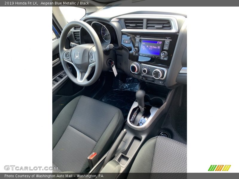 Aegean Blue Metallic / Black 2019 Honda Fit LX