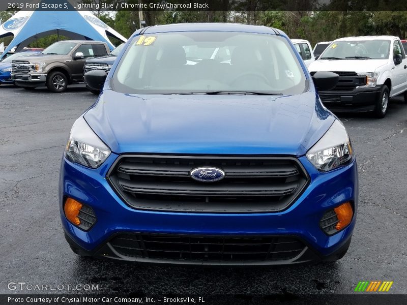 Lightning Blue / Chromite Gray/Charcoal Black 2019 Ford Escape S