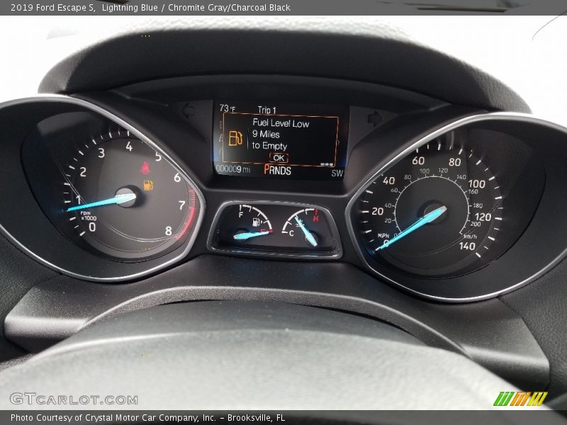 Lightning Blue / Chromite Gray/Charcoal Black 2019 Ford Escape S