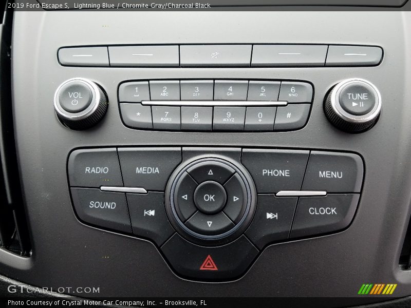 Lightning Blue / Chromite Gray/Charcoal Black 2019 Ford Escape S
