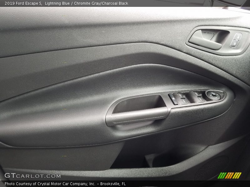 Lightning Blue / Chromite Gray/Charcoal Black 2019 Ford Escape S