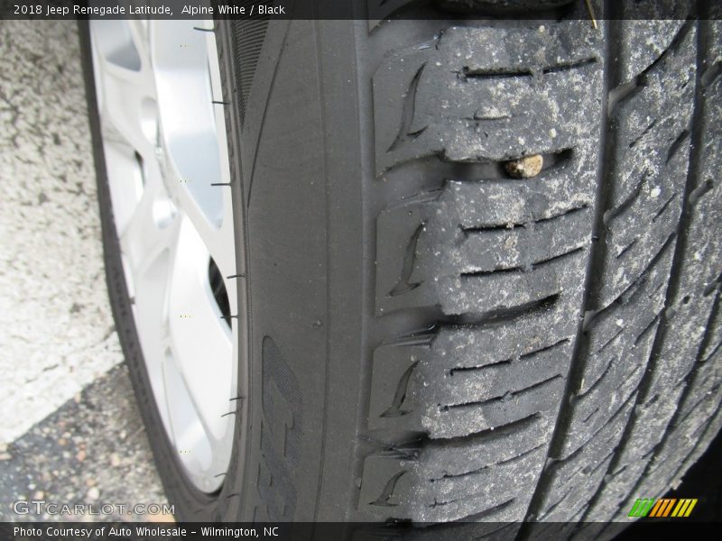 Alpine White / Black 2018 Jeep Renegade Latitude