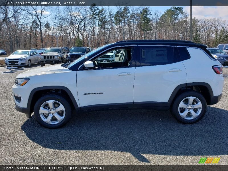 White / Black 2019 Jeep Compass Latitude 4x4