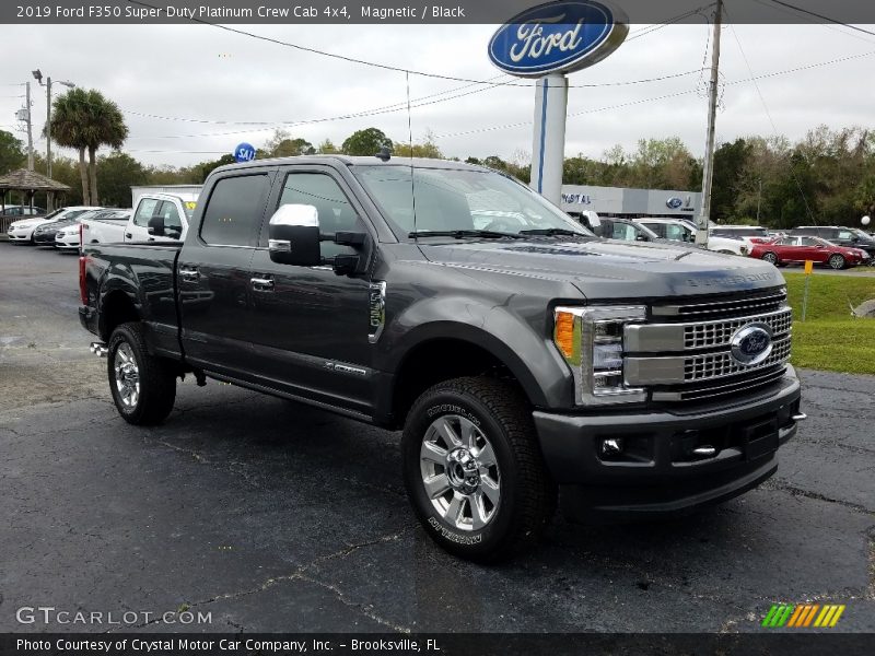 Magnetic / Black 2019 Ford F350 Super Duty Platinum Crew Cab 4x4