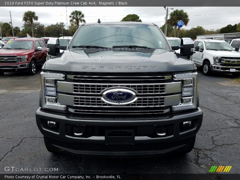 Magnetic / Black 2019 Ford F350 Super Duty Platinum Crew Cab 4x4