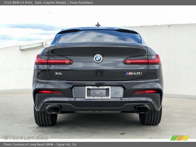 Dark Graphite Metallic / Fiona Red/Black 2019 BMW X4 M40i